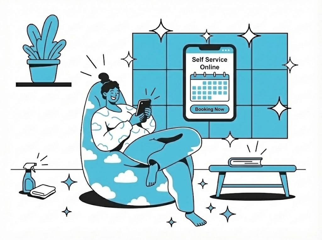 Self service cleaning service system