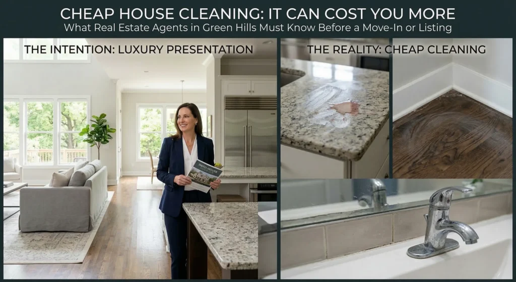 Why Cheap House Cleaning Hurts Green Hills Home Listings